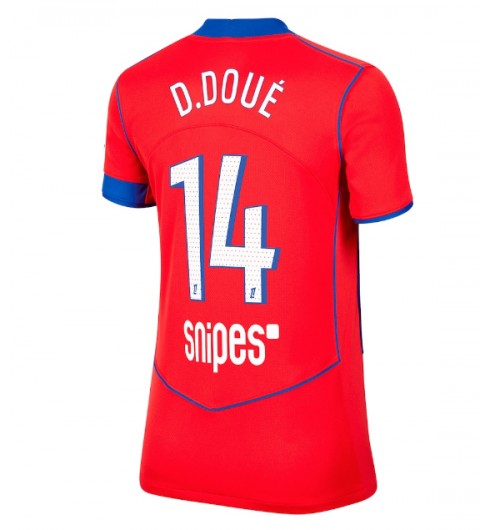 Paris Saint-Germain Desire Doue #14 Alternativní Dres pro Dámské 2025-26 Krátký Rukáv Paris Saint-Germain Desire Doue #14 Alternativní Dres pro Dámské 2025-26 Krátký Rukáv